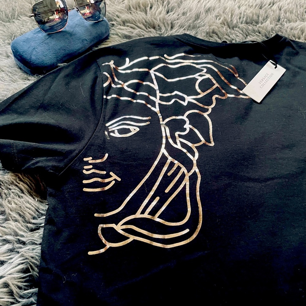 Mens XL Versace Collection Half Medusa Shirt